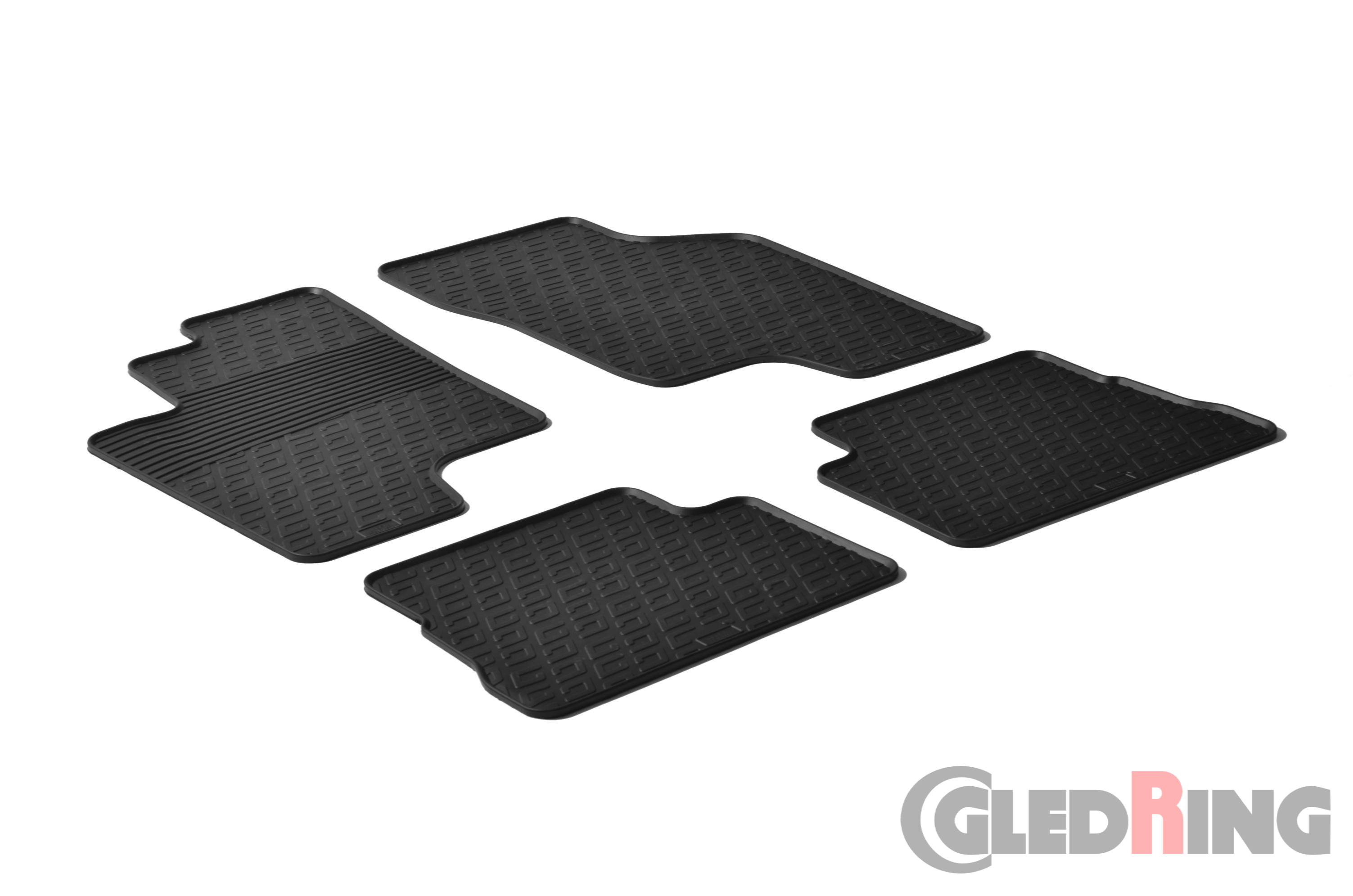 Original Gledring Passform Fußmatten Gummimatten 4 Tlg. - HYUNDAI Getz 2002 ->